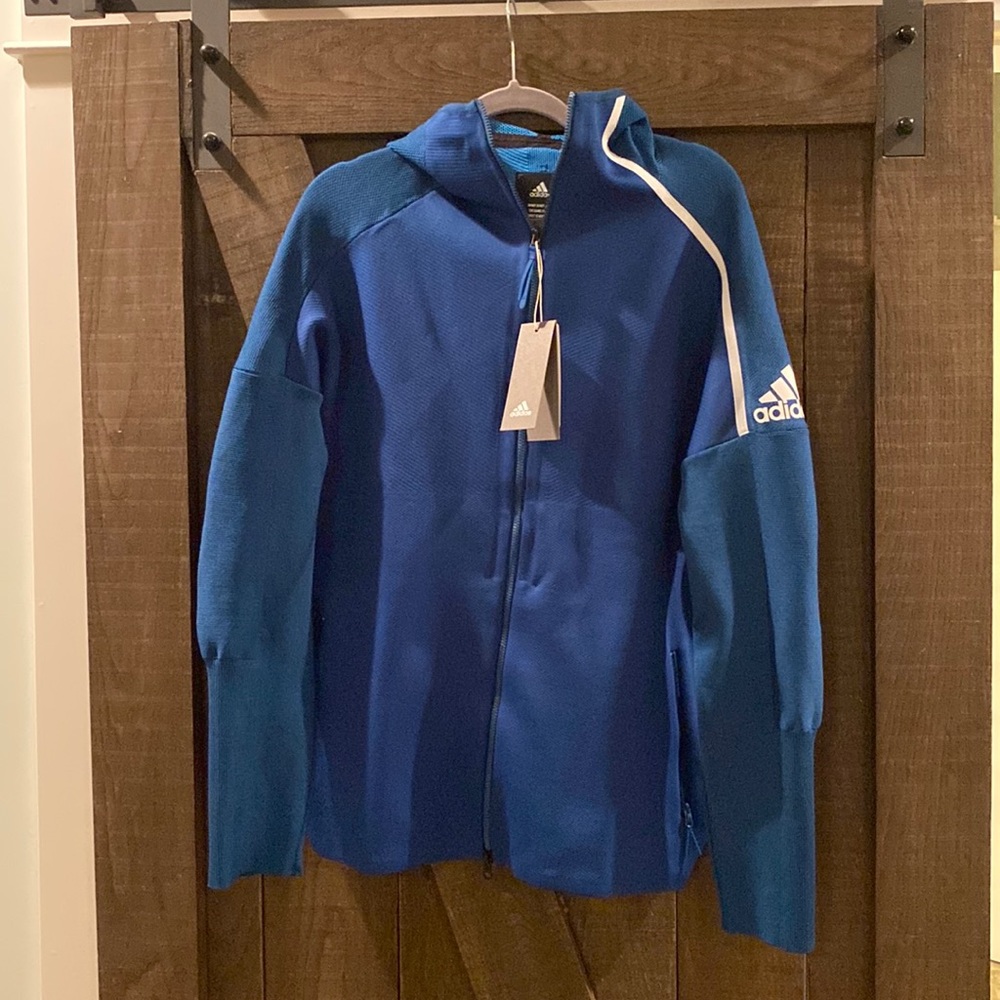 Adidas hooded jacket- New with tags